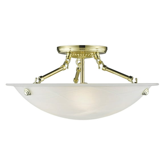 Livex Lighting - Oasis - 3 Light Flush Mount in Contemporary Style - 16 Inches