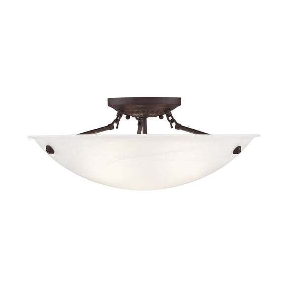 Livex Lighting Oasis Ceiling Mount in Bronze