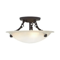 Livex Lighting Oasis Ceiling Mount in Bronze
