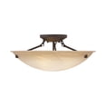 thumbnail image 1 of Livex Lighting Oasis Ceiling Mount in Bronze, 1 of 9