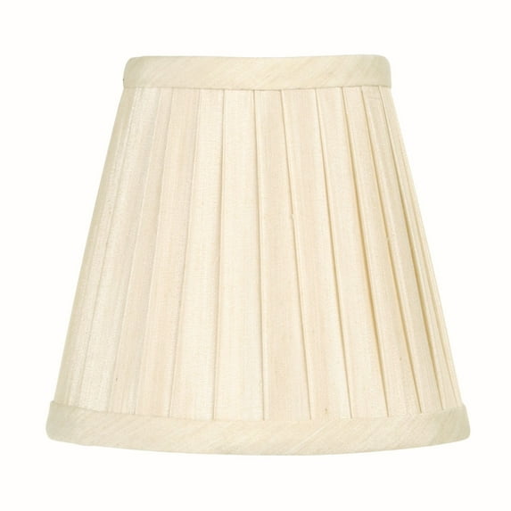 Livex Lighting Off White Pleat Empire Silk Clip Shade