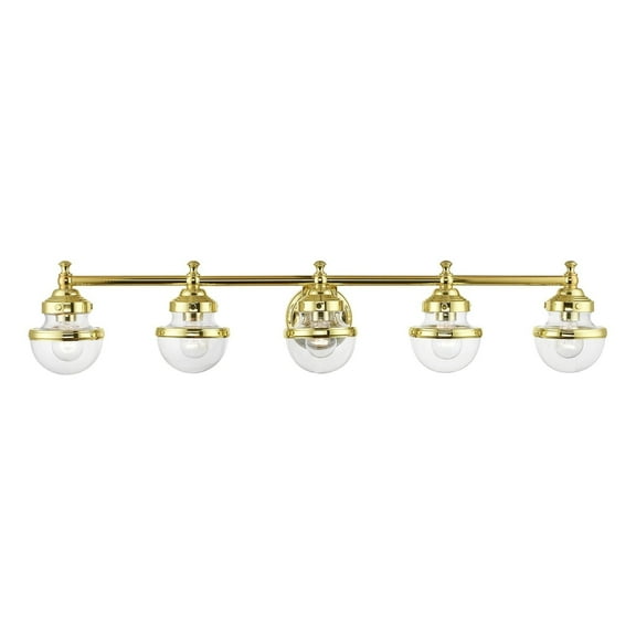 Livex Lighting - Oldwick - 5 Light Large Bath Vanity In Nautical Style-8.25