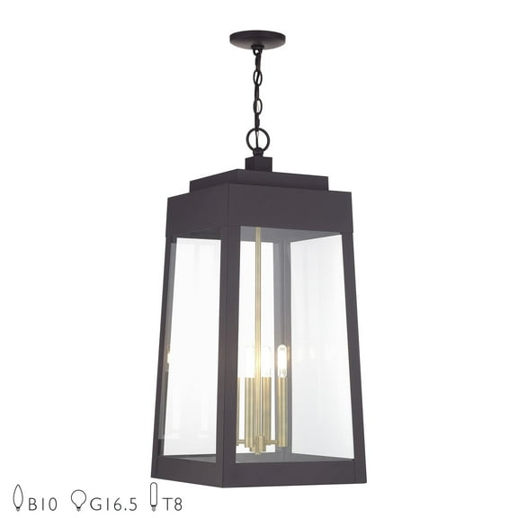 Livex Lighting - Oslo - 4 Light Extra Large Outdoor Pendant-30.75 Inches Tall