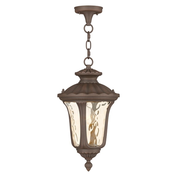 Livex Lighting Oxford Outdoor Chain Hang in Imperial Bronze