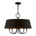 thumbnail image 1 of 51355-04 Livex Lighting Palma - 5 Light Pendant In Transitional Style-17.5 Inches Tall and 23 Inches Wide-Black Finish    -Traditional Installation, 1 of 9