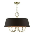 thumbnail image 1 of 51355-01 Livex Lighting Palma - 5 Light Pendant In Transitional Style-17.5 Inches Tall and 23 Inches Wide-Antique Brass Finish    -Traditional, 1 of 9