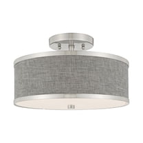 60422-91 Livex Lighting Park Ridge - 2 Light Semi-Flush Mount