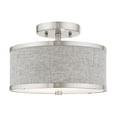 thumbnail image 1 of 60421-91 Livex Lighting Park Ridge - 2 Light Semi-Flush Mount, 1 of 10