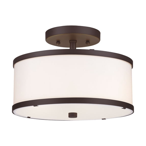 Livex Lighting - Park Ridge - 2 Light Semi-Flush Mount in New Traditional Style