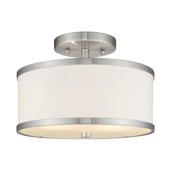 Livex Lighting - Park Ridge - 2 Light Semi-Flush Mount in New Traditional Style
