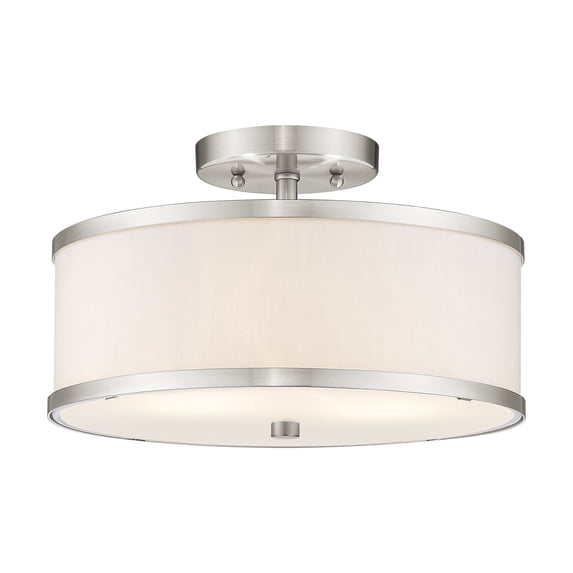 Livex Lighting - Park Ridge - 2 Light Semi-Flush Mount in New Traditional Style