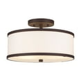 thumbnail image 1 of Livex Lighting - Park Ridge - 2 Light Semi-Flush Mount in New Traditional Style, 1 of 10