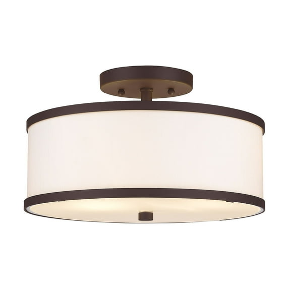 Livex Lighting - Park Ridge - 2 Light Semi-Flush Mount in New Traditional Style