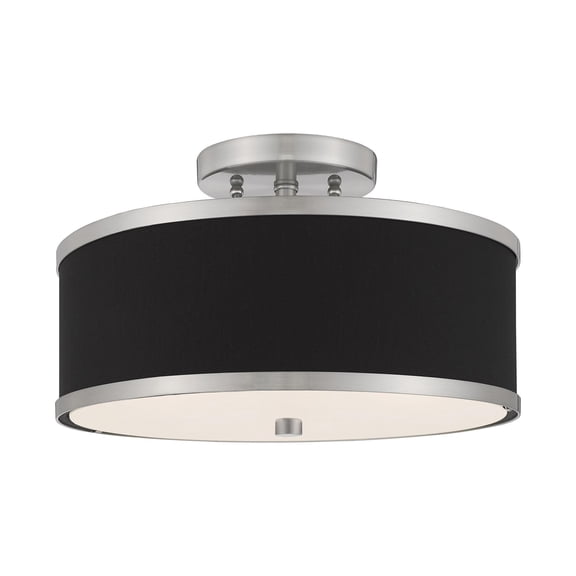 Livex Lighting - Park Ridge - 2 Light Semi-Flush Mount in Traditional Style - 13