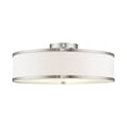 thumbnail image 1 of Livex Lighting Park Ridge Ceiling Mount in Brushed Nickel, 1 of 10