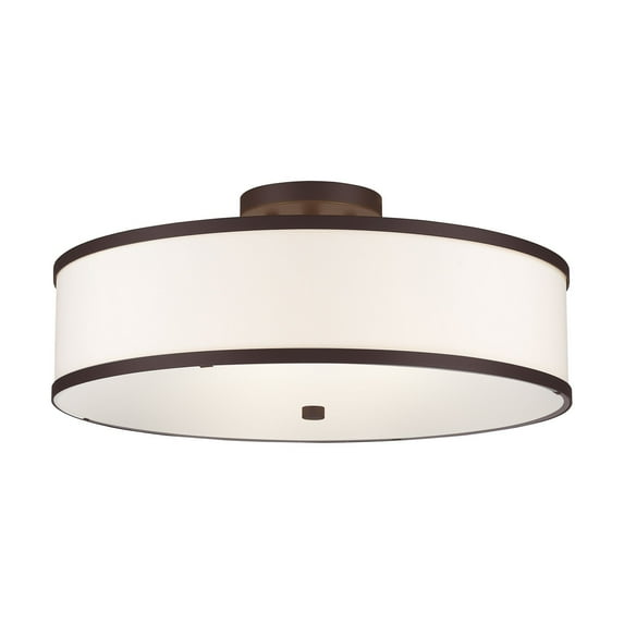 Livex Lighting - Park Ridge - 3 Light Semi-Flush Mount in New Traditional Style