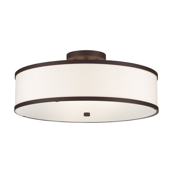 Livex Lighting - Park Ridge - 3 Light Semi-Flush Mount in New Traditional Style