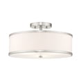 thumbnail image 1 of Livex Lighting Park Ridge Ceiling Mount in Brushed Nickel, 1 of 15