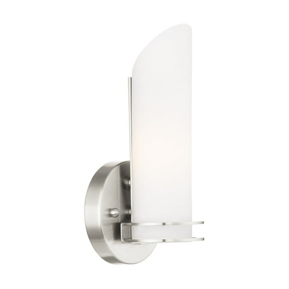 Livex Lighting Pelham Bath Light Wall Sconce in Brushed Nickel