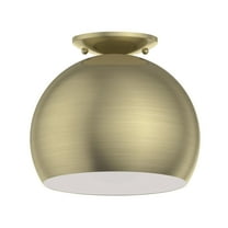 Livex Lighting - Piedmont - 1 Light Flush Mount In Transitional Style-9.25