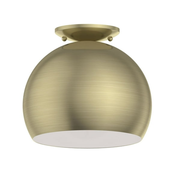 Livex Lighting - Piedmont - 1 Light Flush Mount In Transitional Style-9.25