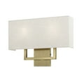 thumbnail image 1 of 50995-01 Livex Lighting Pierson - 2 Light ADA Wall Sconce In Timeless Style-12 Inches Tall and 16 Inches Wide-Antique Brass Finish, 1 of 9
