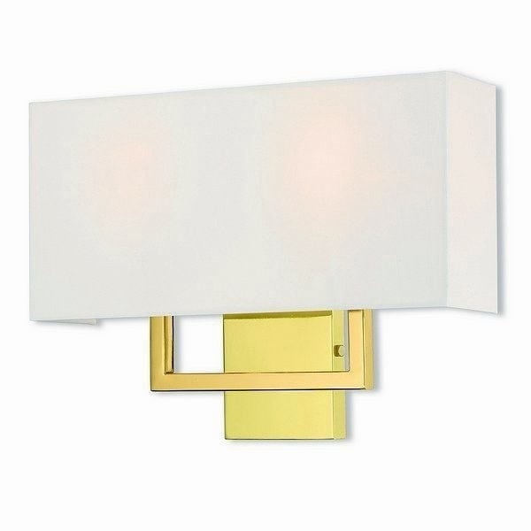 Pierson Polished Brass 2-Light Contemporary Wall Sconce