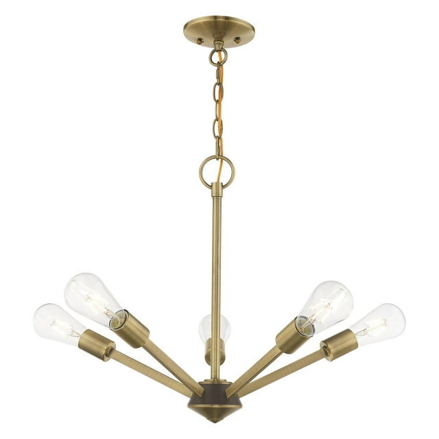 Livex Lighting - Prague - Five Light Chandelier - 19.5 Inches wide by 18 Inches