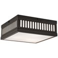 thumbnail image 1 of Livex Lighting  Prentice 3-Light Bronze Ceiling Mount - 10.5"W x 10.5"L x 3.75"H, 1 of 5