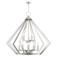 thumbnail image 1 of Livex Lighting Prism 15 Light Foyer Chandelier in Brushed Nickel, 1 of 8