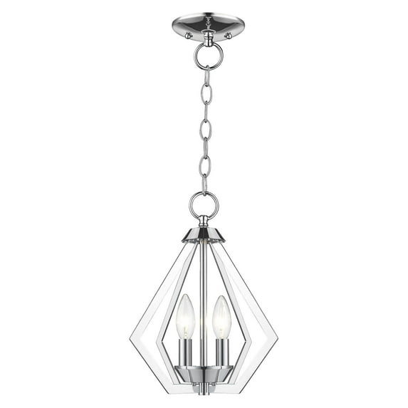 Livex Lighting - Prism - 2 Light Convertible Mini Chandelier in Contemporary