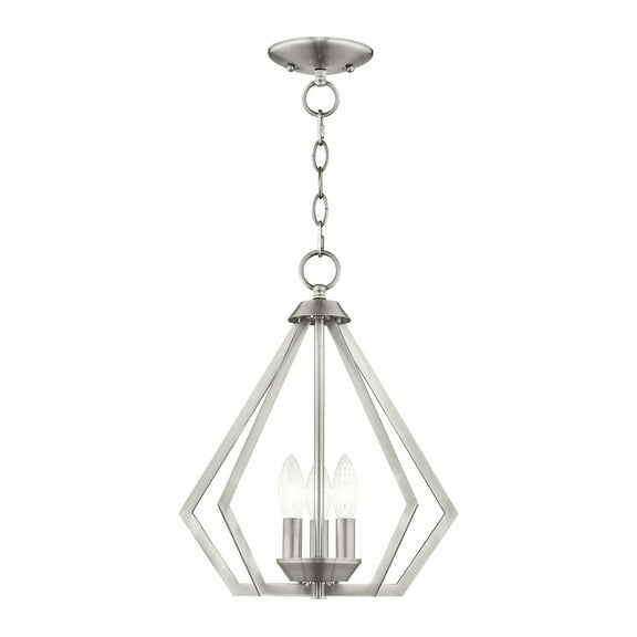 Livex Lighting - Prism - 3 Light Convertible Mini Chandelier in Contemporary