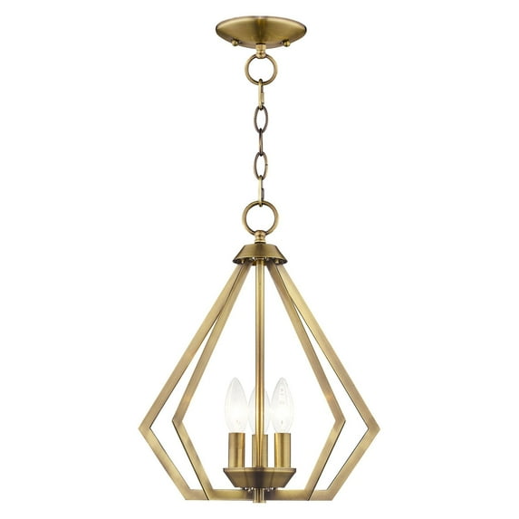 Livex Lighting - Prism - 3 Light Convertible Mini Chandelier in Contemporary