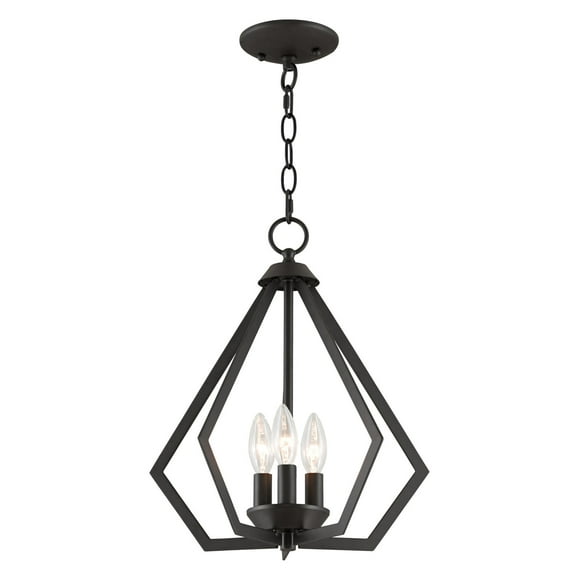 Livex Lighting - Prism - 3 Light Convertible Mini Chandelier in Contemporary