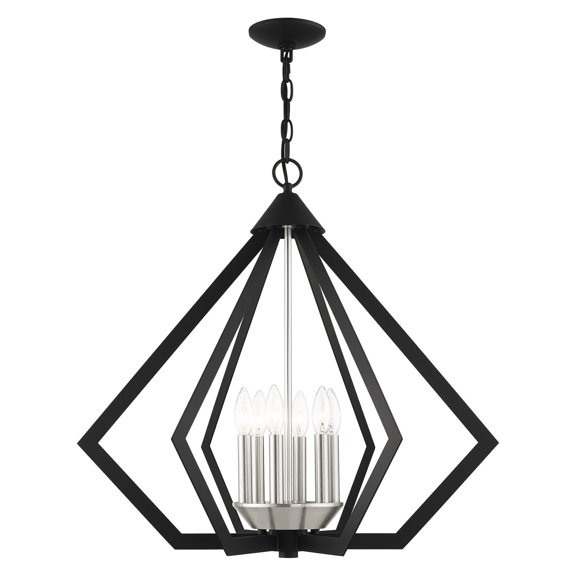 Livex Lighting - Prism - 6 Light Chandelier in Contemporary Style - 26 Inches