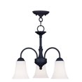 thumbnail image 1 of 6464-04-Livex Lighting-Ridgedale - 3 Light Convertible Dinette Chandelier in Traditional Style - 18 Inches wide by 15 Inches high, 1 of 2