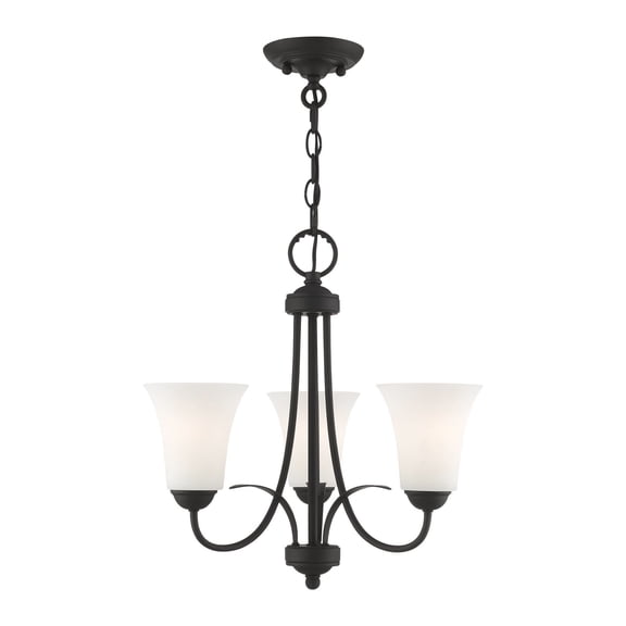 Livex Lighting Ridgedale Convertible Ceiling Mount in Black