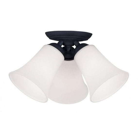Livex Lighting Ridgedale Ceiling Mount in Black