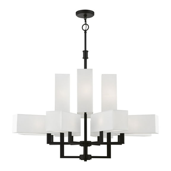Livex Lighting - Rubix - 12 Light Extra Large Foyer Chandelier In Contemporary