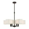 thumbnail image 1 of Livex Lighting Rubix 5 Light Chandelier in Bronze, 1 of 10