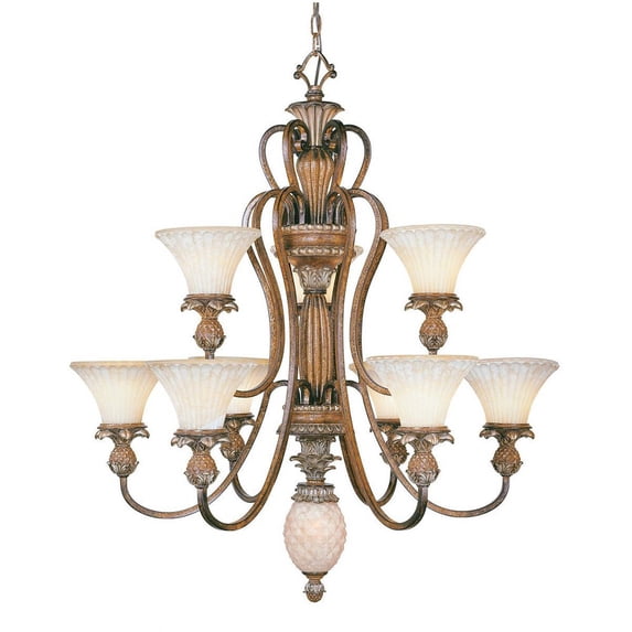 Livex Lighting - Savannah - 3 Light Flush Mount in French Country Style - 16