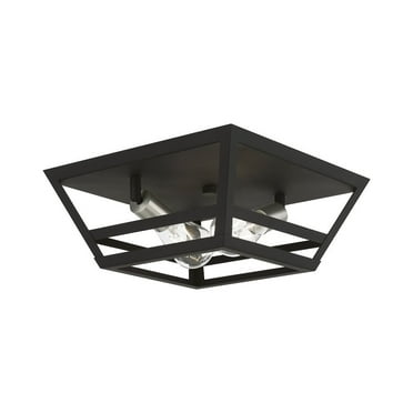 Livex Lighting - Schofield - 2 Light Flush Mount In Transitional Style-5.5