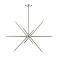 thumbnail image 1 of 46777-91 Livex Lighting Soho - 10 Light Linear Chandelier In Modern Style-24 Inches Tall and 12 Inches Wide-Brushed Nickel Finish    -Traditional, 1 of 11