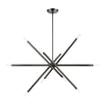 thumbnail image 1 of 46777-46 Livex Lighting Soho - 10 Light Linear Chandelier In Modern Style-24 Inches Tall and 12 Inches Wide-Black Chrome Finish    -Traditional, 1 of 9