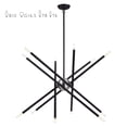 thumbnail image 1 of 47007-04 Livex Lighting Soho - 12 Light Large Chandelier-35.5 Inches Tall and 36 Inches Wide-Black Finish, 1 of 17