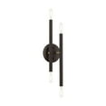 thumbnail image 1 of 46771-07 Livex Lighting Soho - 4 Light ADA Wall Sconce In Modern Style-17 Inches Tall and 5.13 Inches Wide-Bronze/Antique Brass Finish, 1 of 10