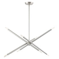 Livex Lighting - Soho - 8 Light Linear Chandelier In Transitional Style-24