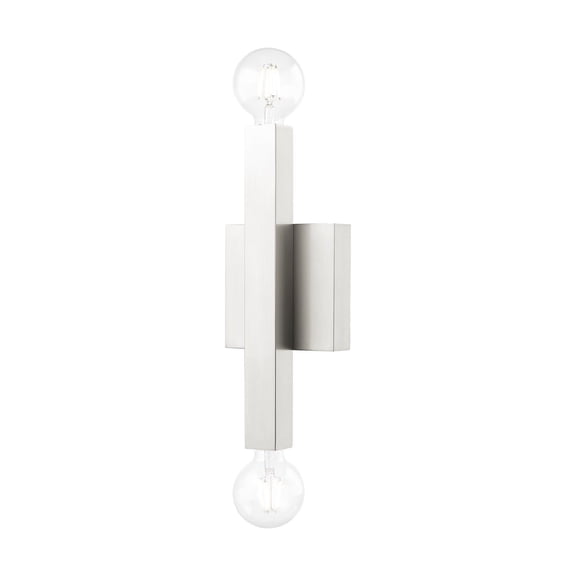 Livex Lighting - Solna - 2 Light ADA Wall Sconce in Mid Century Modern Style -