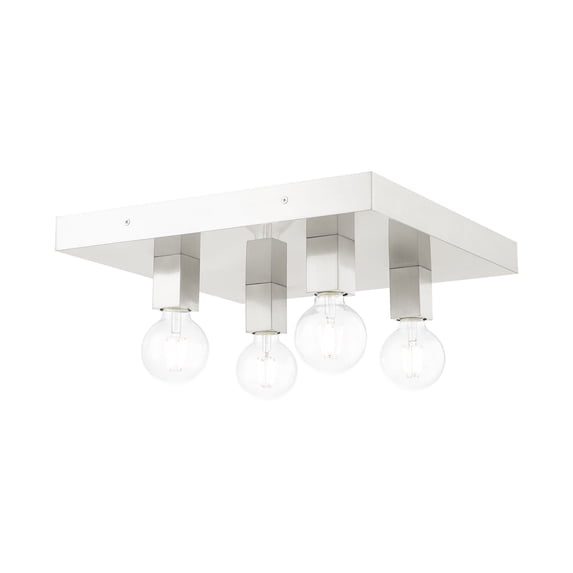 Livex Lighting - Solna - 4 Light Flush Mount in Mid Century Modern Style - 16