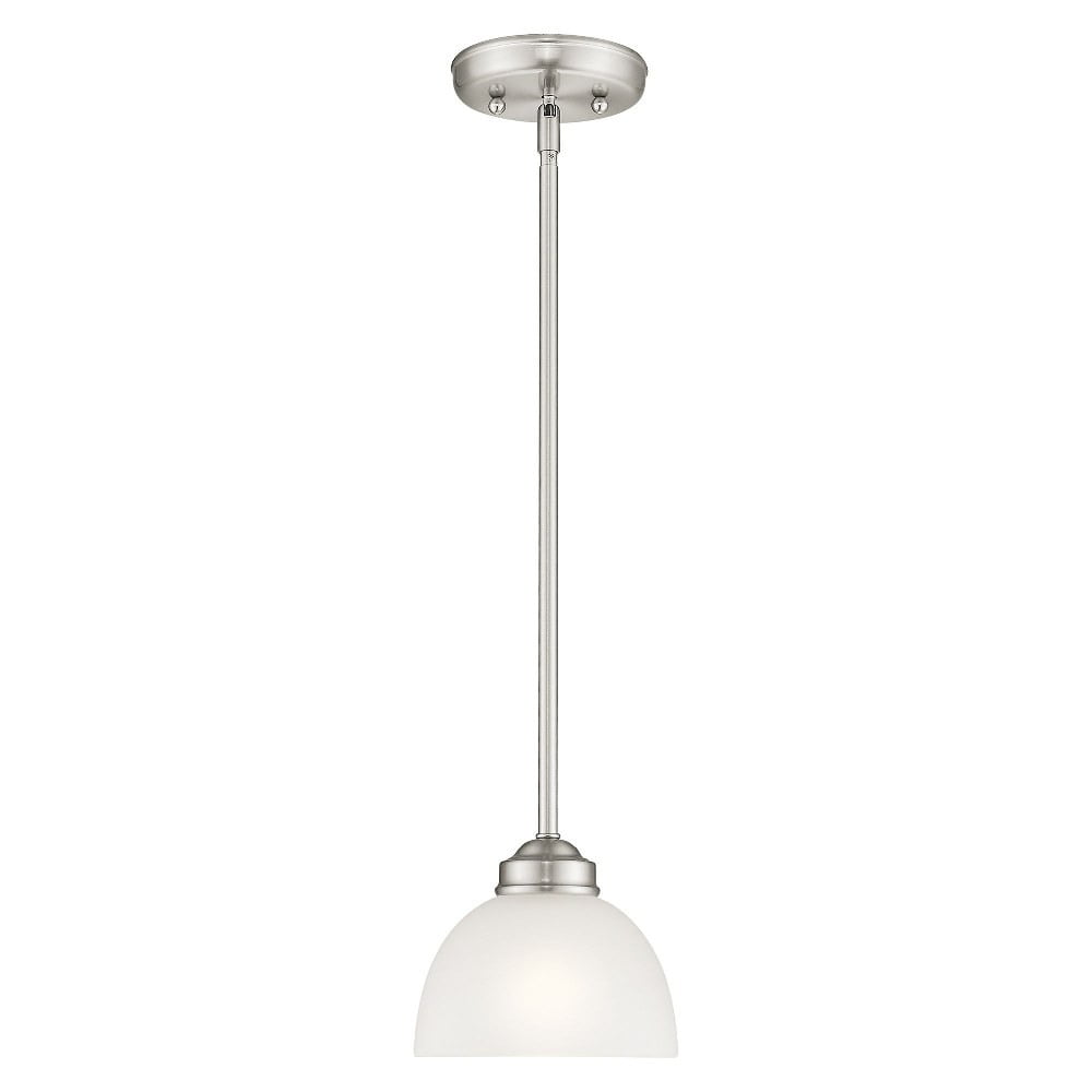 Somerset Sleek Contemporary Mini Pendant Light in Brushed Nickel